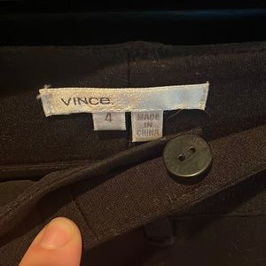 Black nwot Vince pants. Stretch material. Never worn.
